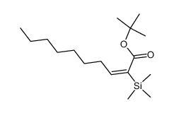 tert-butyl 2-(trimethylsilyl)dec-2-enoate Structure