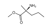L-Norvaline, 2-methyl-, methyl ester (9CI) Structure