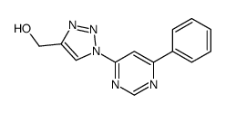 [1-(6-phenylpyrimidin-4-yl)triazol-4-yl]methanol结构式