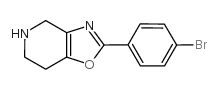 2-(4-溴苯基)-4,5,6,7-四氢噁唑并[4,5-c]吡啶结构式