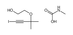 2-(4-iodo-2-methylbut-3-yn-2-yl)oxyethanol,methylcarbamic acid结构式