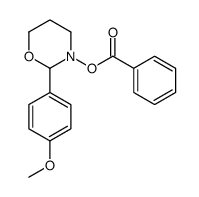 [2-(4-methoxyphenyl)-1,3-oxazinan-3-yl] benzoate Structure