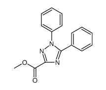 1H-1,2,4-Triazole-3-carboxylic acid, 1,5-diphenyl-, methyl ester结构式