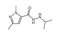 2,5-Dimethyl-2H-pyrazole-3-carboxylic acid N'-isopropyl-hydrazide Structure