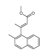 methyl 3-(2-methylnaphthalen-1-yl)but-2-enoate结构式