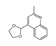 4-(1,3-dioxolan-2-yl)-2-methylquinoline结构式