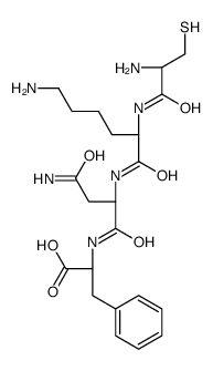 Cysteinyl-lysyl-asparaginyl-phenylalanine结构式