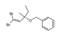 (((1,1-dibromo-3-methylpent-1-en-3-yl)oxy)methyl)benzene结构式