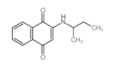 2-(butan-2-ylamino)naphthalene-1,4-dione结构式