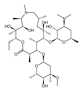 9-deoxy-9a-aza-9a-methyl-9a-homoerythromycin A结构式