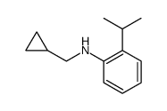 Benzenamine, N-(cyclopropylmethyl)-2-(1-methylethyl) Structure