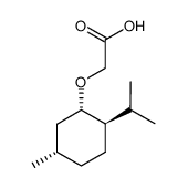 (+)-薄荷氧基乙酸结构式