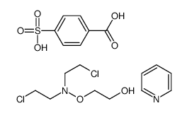 2-[bis(2-chloroethyl)aminooxy]ethanol,pyridine,4-sulfobenzoic acid Structure