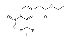 ethyl (4-nitro-3-(trifluoromethyl)phenyl)acetate结构式