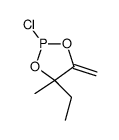2-chloro-4-ethyl-4-methyl-5-methylidene-1,3,2-dioxaphospholane Structure