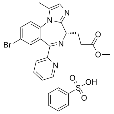 Remimazolam benzenesulfonate structure