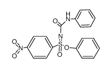 p-Nitrobenzolsulfonsaeure-phenylester-anilinocarbonylimid Structure