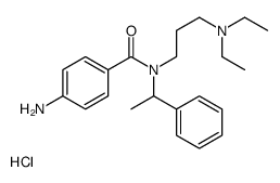 3-[(4-aminobenzoyl)-(1-phenylethyl)amino]propyl-diethylazanium,chloride结构式