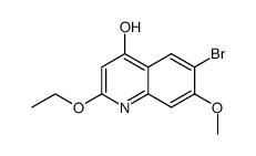 6-bromo-2-ethoxy-7-methoxyquinolin-4-ol Structure