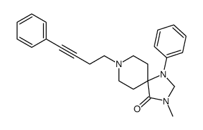 3-methyl-1-phenyl-8-(4-phenylbut-3-ynyl)-1,3,8-triazaspiro[4.5]decan-4-one Structure