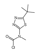 N-(5-tert-butyl-1,3,4-thiadiazol-2-yl)-N-methylcarbamoyl chloride结构式