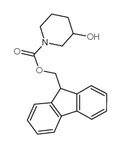 (9H-FLUOREN-9-YL)METHYL 3-HYDROXYPIPERIDINE-1-CARBOXYLATE Structure