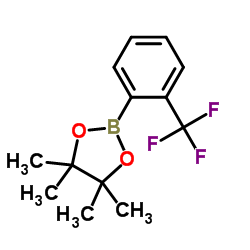 2-[2-(三氟甲基)苯基]-4,4,5,5-四甲基-1,3,2-二氧杂戊硼烷结构式