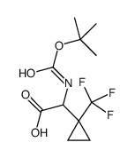 N-BOC-2-(1-TRIFLUOROMETHYLCYCLOPROPYL)-DL-GLYCINE Structure