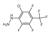 2-chloro-3,5,6-trifluoro-4-trifluoromethylphenylhydrazine Structure