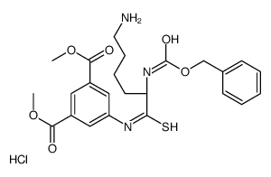 5-(benzyloxycarbonyllysylthioamido)isophthalic acid dimethyl ester结构式