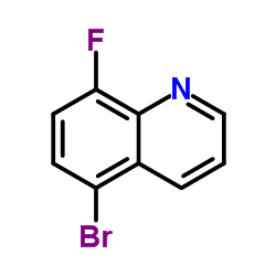 5-Bromo-8-fluoroquinoline structure