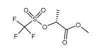 methyl (R)-2-trifluoro-methanesulphonyloxypropionate结构式