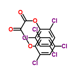 双(2,4,6-三氯苯基)草酸酯结构式