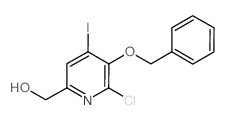 (5-(BENZYLOXY)-6-CHLORO-4-IODOPYRIDIN-2-YL)METHANOL结构式