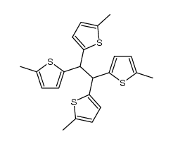 1,1,2,2-tetrakis-(5-methyl-[2]thienyl)-ethane Structure