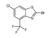 2-Bromo-6-chloro-4-trifluoromethyl-benzothiazole structure