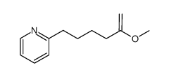 2-methoxy-6-(2-pyridyl)hex-1-ene结构式