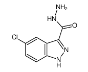 5-氯-1H-吲唑-3-羧酸 肼结构式