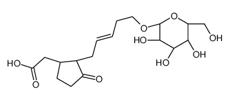 12-hydroxyjasmonic acid 12-O-β-D-glucoside Structure