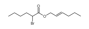 2-bromohexanoic acid (E)-2-hexenyl ester结构式