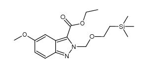 ethyl 5-methoxy-2-{[(2-trimethylsilyl)ethoxy]methyl}-2H-indazole-3-carboxylate Structure