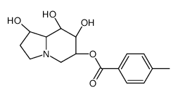 [(1S,6S,7S,8R,8aR)-1,7,8-trihydroxy-1,2,3,5,6,7,8,8a-octahydroindolizin-6-yl] 4-methylbenzoate结构式