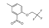 5-methyl-2-(2,2,2-trifluoroethoxy)nitrobenzene结构式