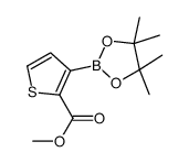2-甲氧基甲酰基噻吩-3-硼酸频哪醇酯结构式