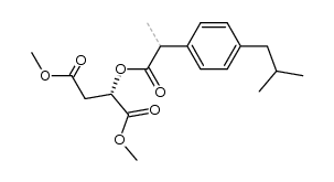 (2S)-dimethyl 2-((2-(4-isobutylphenyl)propanoyl)oxy)succinate Structure