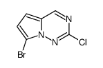 7-溴-2-氯吡咯并[2,1-f] [1,2,4]三嗪结构式