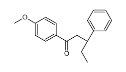 (3R)-1-(4-methoxyphenyl)-3-phenylpentan-1-one结构式