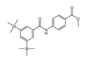 4-(3,5-双三甲基甲硅烷基苯甲酰氨基)-苯甲酸甲酯结构式