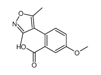 2-(3,5-dimethyl-1,2-oxazol-4-yl)-5-methoxybenzoic acid Structure