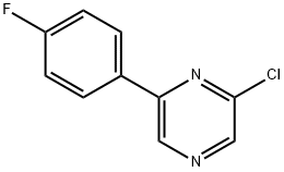2-氯-6-(4-氟苯基)吡嗪结构式